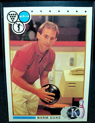 Norm Duke Rookie Card 1990 Kingpins #13 PBA Bowling Hall Of Fame Bowler RC Card • $3.99