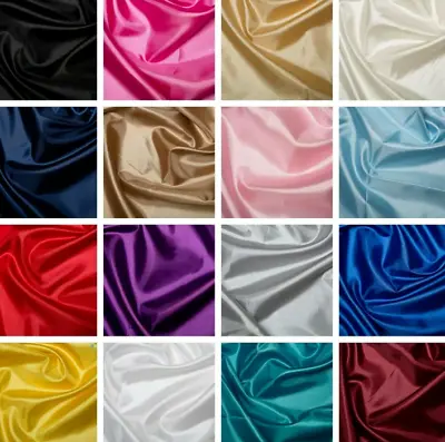 Anti-Static Habotai Silk Lining Fabric 100% Polyester 58  Wide *Wholesale* • £120