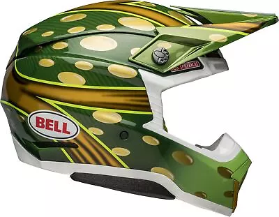 Bell Moto-10 Spherical McGrath Replica 22 Dirt Helmet - Gloss Gold/Green Medium • $919.95