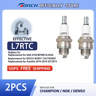 2pcs TORCH L7RTC Spark Plug Fit For NGK BMR7A BPMR7A For Maruyama BL230 BL400 • $30.99