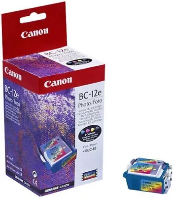 Original Canon Low Capacity BC-12e Photo Color For Bjc 55 85 • £38.16