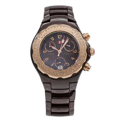 Michele Tahitian Chocolate MWW12A000012 Wrist Watch For Women • $1400