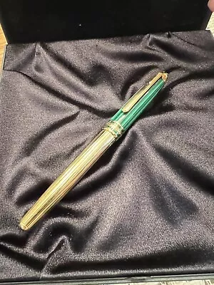 Montblanc Solitaire Czar Nikolai Malachite / Gold Vermeil Rollerball Pen • $1999