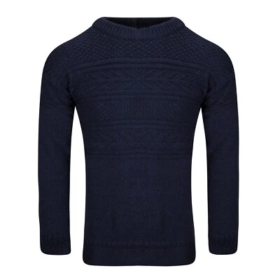 £64.99 • Buy Guernsey Unisex Crew Neck Jumper, 100% British Wool. Manufactured In England! 
