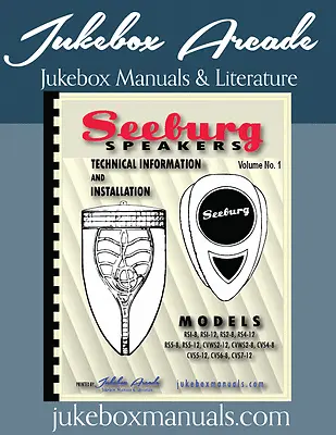 Seeburg Speaker Technical Information And Installation Manual By Jukebox Arcade • $32