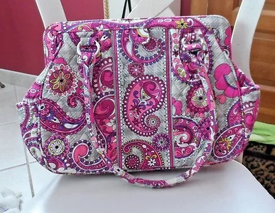 Vera Bradley Frame Bag In Paisley Meets Plaid Pattern    • $45