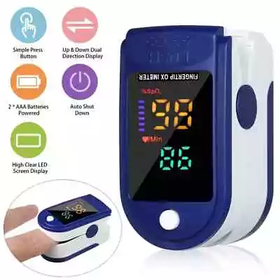 Professional Finger Pulse Oximeter Blood Oxygen Saturation Heart Rate Monitor Au • $14.99