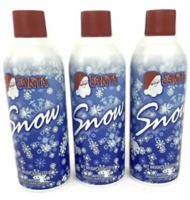 $24.95 • Buy Santa Snow Christmas Flocking Spray 9oz Cans Windows Trees Crafts X3 Cans NEW