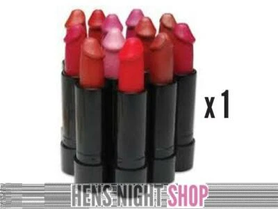 Pecker Lipstick Willy Penis Shaped Lip Hens Night Party Make Up Favour Gift • $4.95