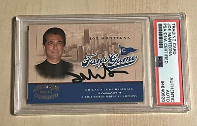 $124.99 • Buy Joe Mantegna Signed AUTO 2004 Throwback Threads Fans Of The Games Card PSA/DNA