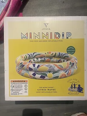 MINNIDIP Pool Minni-Minni - Citrus Wave Luxe Inflatable Pool • $29.99