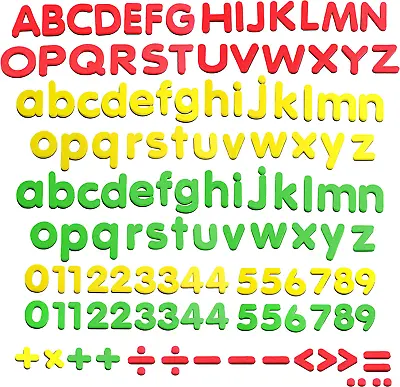 Magnetic Letters Magnets Alphabet And Numbers Toy ABC 123 Fridge Plastic Toy Set • $13.21
