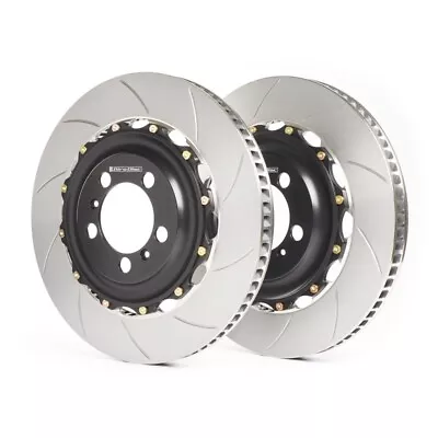 GiroDisc 2 Pieces Floating Slotted Brake Rotors For C5 C6 Corvette Z51 [Rear] • $950