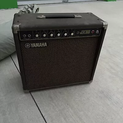 VINTAGE YAMAHA Combo AMPLIFIER 12  Speaker JX30 120 Volt De 30 Watts BROWN Japan • $140