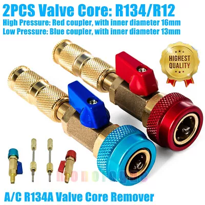 R134A Valve Core Quick Remover Installer High Low Pressure Tool Air Conditioner • $18.99