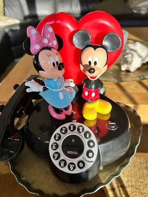 Vintage Disney Mickey & Minnie Animated Talking Telephone - Rare • £195