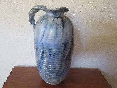 European Art Deco Stoneware: Roger Guerin Bouffioulx Belgium Monumental Vase • $150