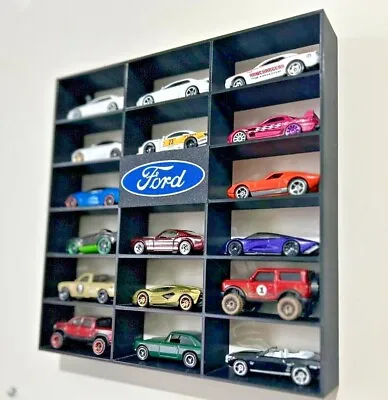 FORD Hot Wheels 1:64 8-17 Car Matchbox Wall Display Shelf Toy Storage CUSTOMIZE • £16.95