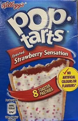 £7.95 • Buy Kellogg’s Pop Tarts Frosted Strawberry Sensation 8 X 48g Bars, Breakfast, Snack