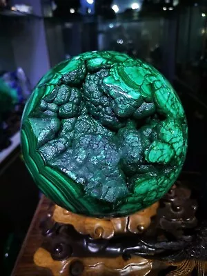 22LB Natural Malachite Crystal Quartz Sphere Crystal Ball Reiki Healing • $10693