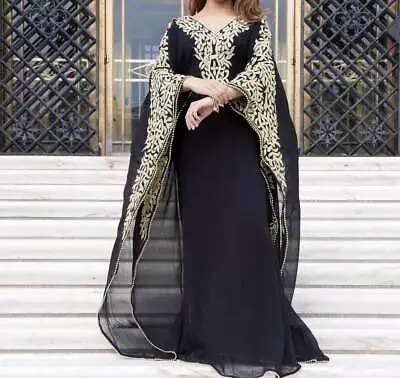 SALE Luxury Embroidery Work Moroccan Dubai Kaftan Wedding Bridesmaid Dress 27 • $54.59