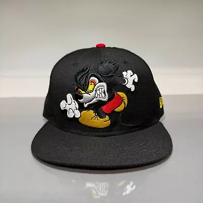 Disney X New Era Hat 7 3/8 Mickey Mouse Runaway Brain Under Bill Graphic Fitted • $149.97