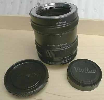 Vivitar Automatic Extension Tube Set 20mm AT-5 36mm 12mm Minolta - Made In Japan • $29.77