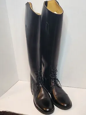 Imperial Made By Marlbourgh Black Riding Boots Made In England Size 6.5 / US 8.5 • $75.95