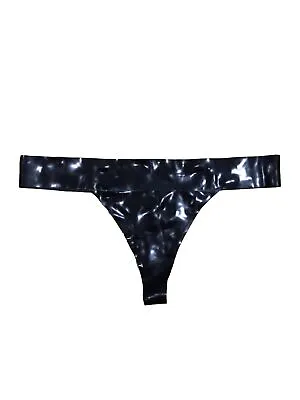 HONOUR London LATEX Rubber THONG Black LARGE Extra Large L XL New BNWT £45 Rare • £20.99