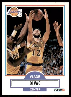 1990-91 Fleer Vlade Divac Rookie Los Angeles Lakers #91 • $1