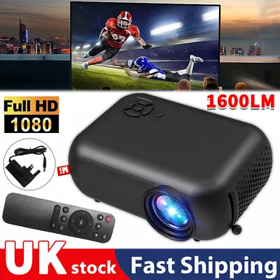 Portable Mini Projector 1080p Full HD LED Home Theater Cinema For Android IPhone • £33.94