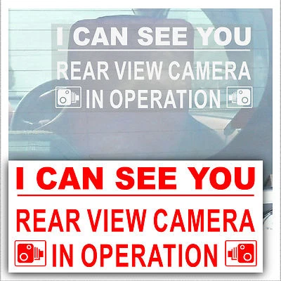 £2.48 • Buy I Can See You Stickers Rear View Camera In Operation Sign CCTV Security Van Taxi