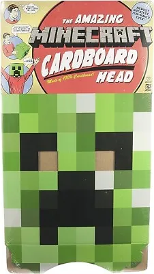 The Amazing Minecraft Cardboard Box Head Costume Creeper  • $11