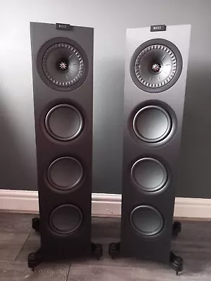 KEF Q750 Satin Black Floor Standing Speakers • £750