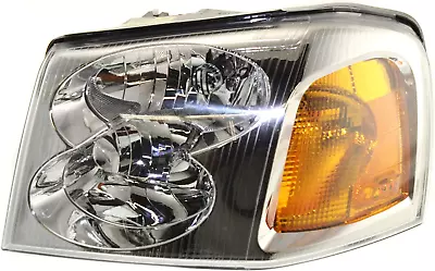 Headlight Headlamp Compatible With 2002-2009 GMC Envoy XL XUV Chrome Housing Dri • $79.99