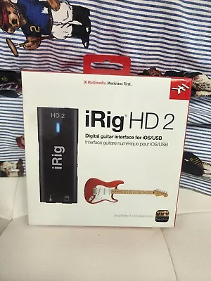 IK Multimedia IRig HD 2 Studio Quality Guitar Audio Interface For IOS/MAC/PC B4 • $98.99