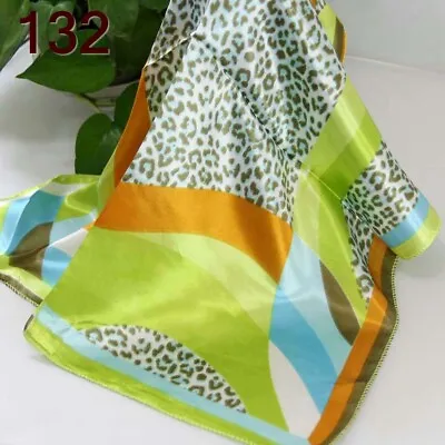 Vintage Elegant Designs Silk Satin Feel Ladies Small Square Head / Neck Scarf 32 • $4.49