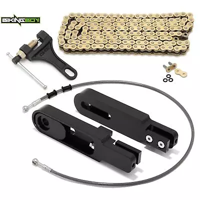 Swingarm Extension Brake Line Chain Remover ZX10R Ninja 04-05 08-10 For Kawasaki • $281.91