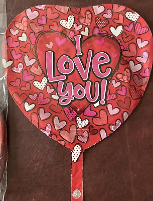 (Lot Of 200) 14  I Love You Hearts Helium Mylar Balloon Love Anniversary • $8.95