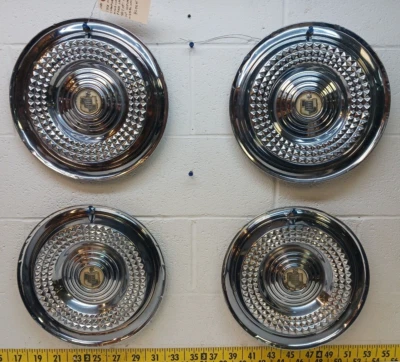 $254.96 • Buy Used OEM Set Of 4 14  Hubcaps 1958 Mercury Turnpike Cruiser Montclair (5066)