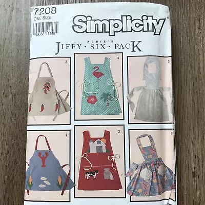 Vintage Simplicity Abbie’s Jiffy Six Pack Pattern #7208 One Size New • $10