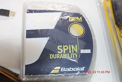 BABOLAT RPM Durability SPIN MAX 125 17G 12M 40' TOUR TENNIS STRING 1ST CLS SH • $13
