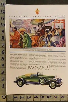 1930 Packard Convert Coupe Nippon Japan Ricksha Jinrikisha Motor Car Auto Adul54 • $38.95