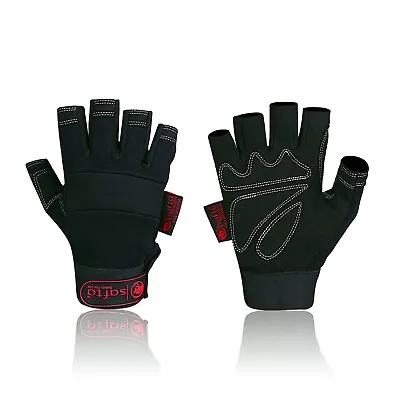 £8.99 • Buy Fingerless Work Gloves For Mechanics Builders Yards Carpenter Warehouse Work.