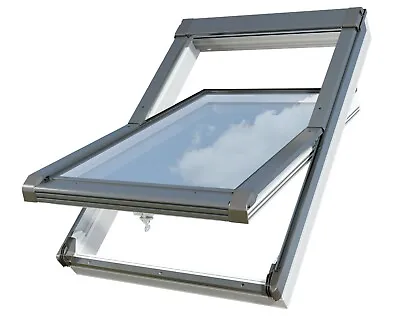 £374 • Buy Sunlux Centre Pivot PVC Roof Windows Flashing Loft Rooflight PVC Optilight