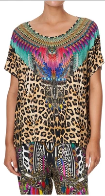 $129 • Buy Camilla Guardians Of The Sun Loose Fit Tee (S) BNWT RRP $299