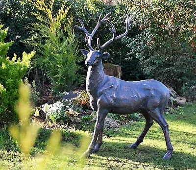 Standing Stag Life Size Deer Garden Ornament • £749.99