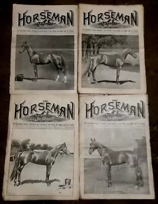 Antique 1893 HARNESS RACING History Trotting/Pacing Horse--4 Issues THE HORSEMAN • $25