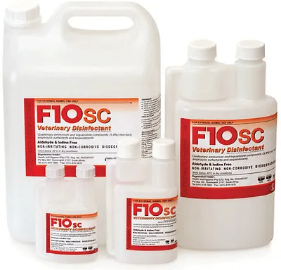 F10SC 100ml F10 Super Concentrate Disinfectant Birds Reptiles Cages Cleaner Vet • £14.94