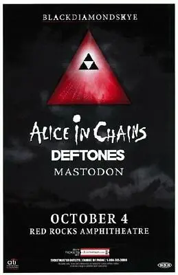 $25 • Buy Alice In Chains Deftones Denver 2010 Original Concert Poster